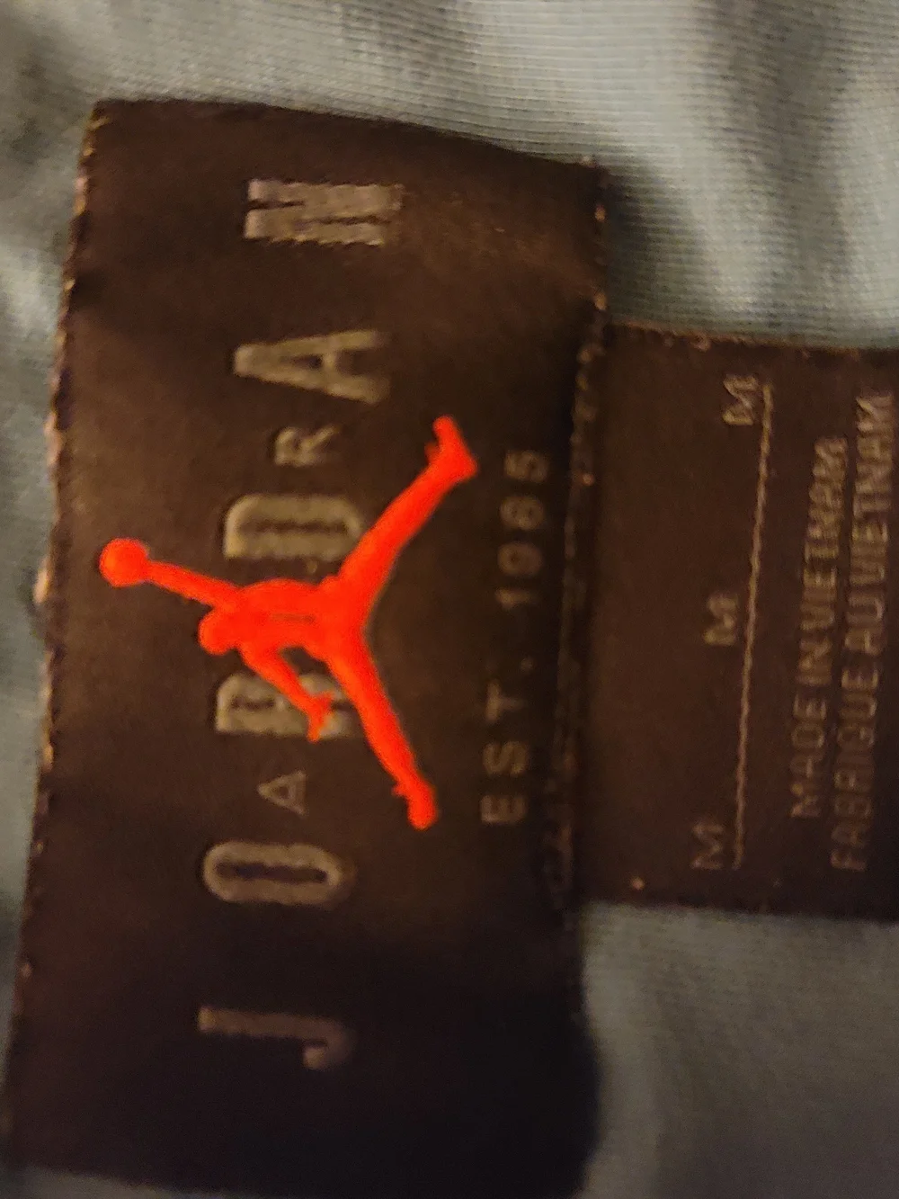 Jordan Men's Sky Blue Crewneck Sweatshirt with Red Jumpman